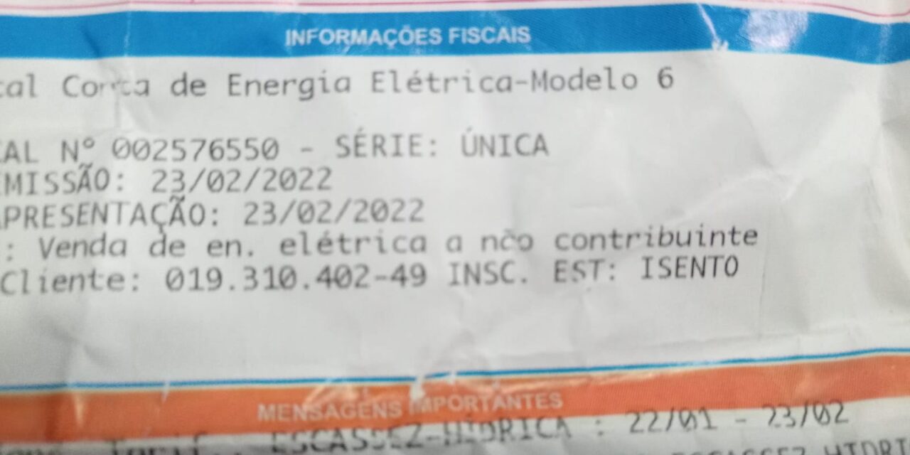 O absurdo do absurdo e a falta de respeito da Enel