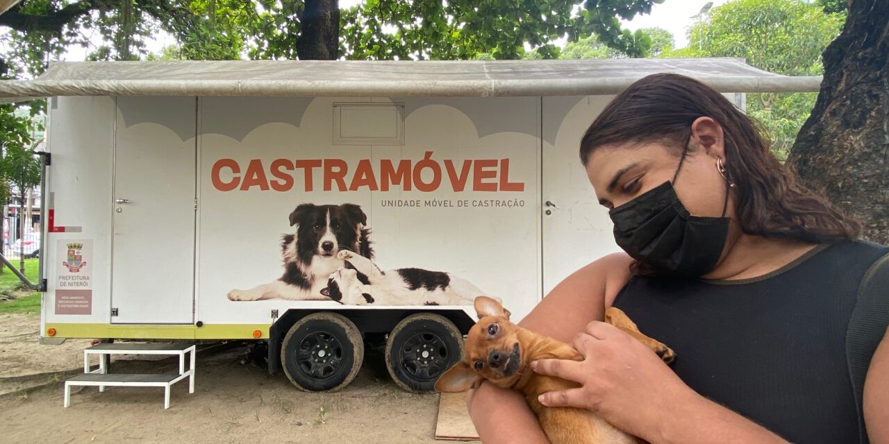 Castramóvel disponibiliza 600 vagas para castração de cães e gatos a moradores de Jurujuba