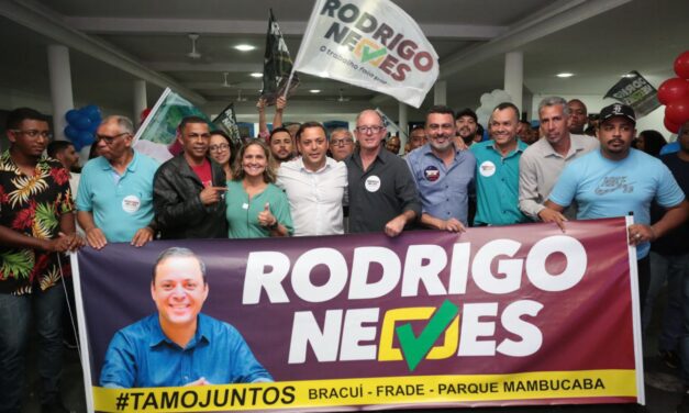 Rodrigo Neves é recebido por metalúrgicos e comerciantes em Angra dos Reis