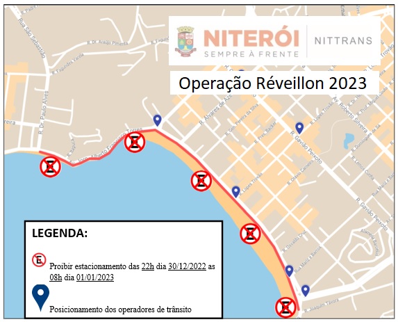 Réveillon em Niterói terá operação especial de trânsito