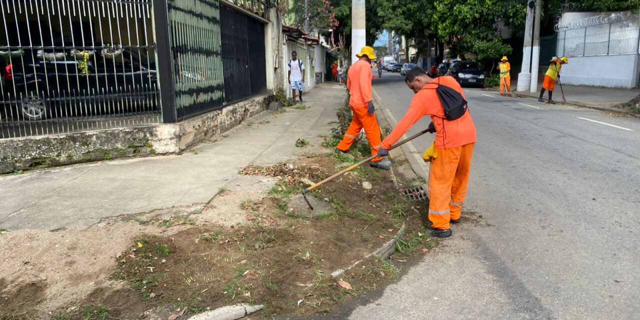 Companhia de Limpeza de Niterói (Clin) intensifica serviço de limpeza na Zona Norte da cidade