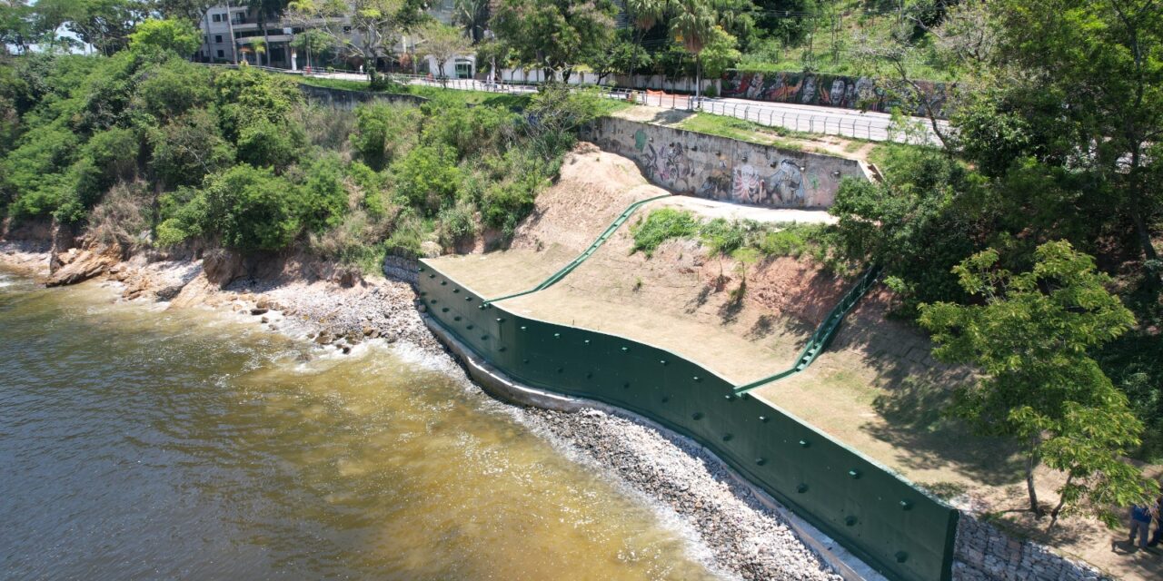  Niterói conclui obra de contenção de encosta na Boa Viagem