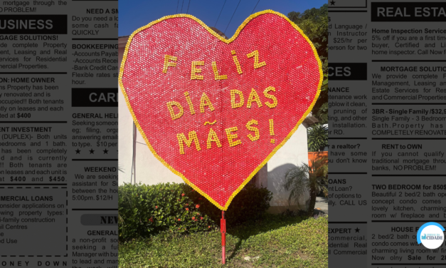 CLIN faz homenagem ao Dia das Mães com estrutura reciclável na sede da empresa