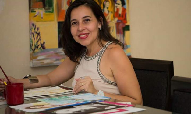 Angela Cavalcante é a ilustradora do livro “A Menina da Porta do Reino”