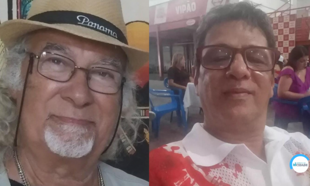 Sergio Soares e Evaldo Nascimento no Fórum da Memória do Jornalismo Fluminense