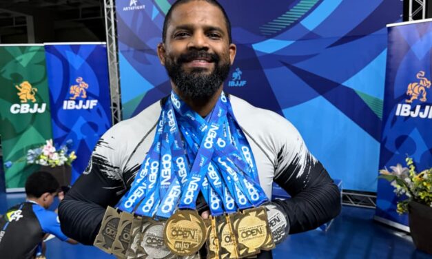 Cleber Borges, mestre de jiu jitsu, é referência para atletas por títulos conquistados
